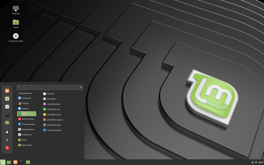Mint Cinnamon Desktop