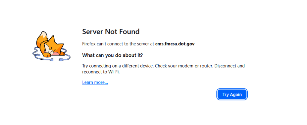 site not found